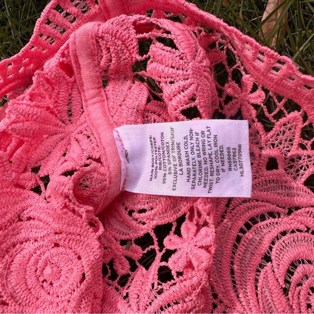 Pink Lace Top - Picture 5 of 7